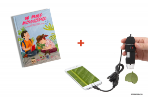 microscopio USB y libro