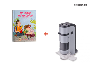 7 regalos científicos para navidad - Microscopio + libro