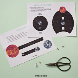 Imprimible para crear un modelo de eclipses