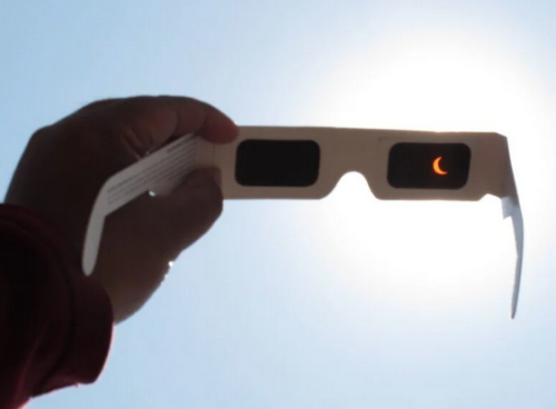Gafas con filtro eclipse solar