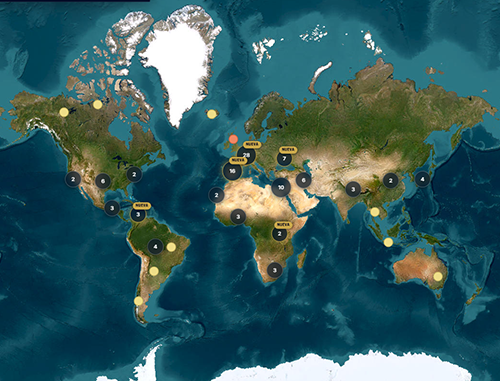 Mapa interactivo Eclipses